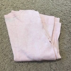 light pink sweater from Bananna Republic